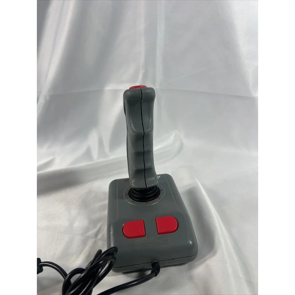 Vintage Suncom Analog Edge Joystick Serial Game Controller IBM PC